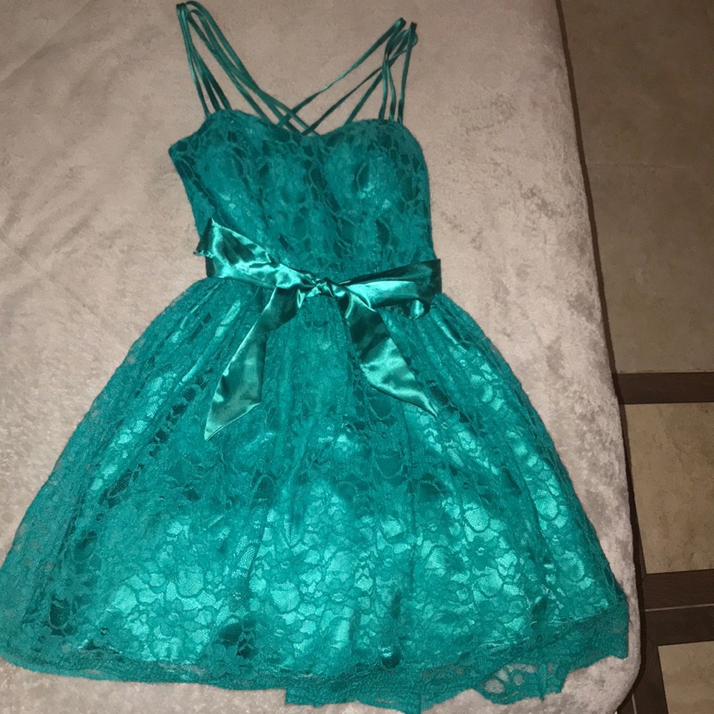 Strap Short dress/cute color dress